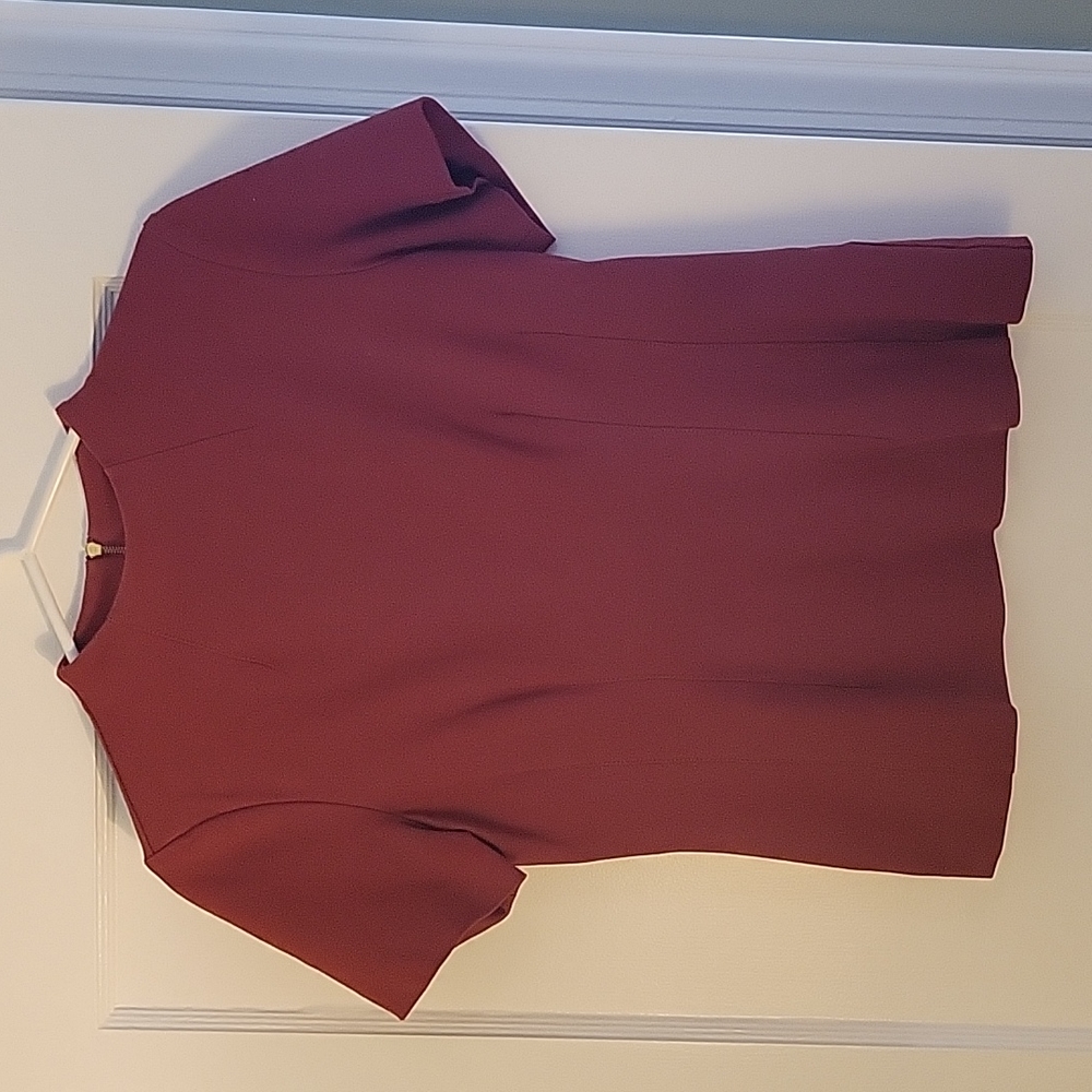 DKNY Mock Neck Peplum